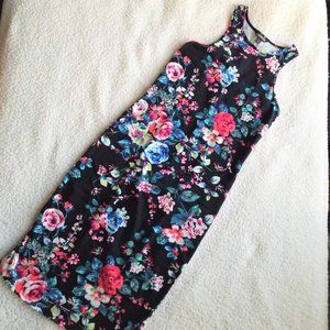 Floral Bodycon Midi Dress (M)